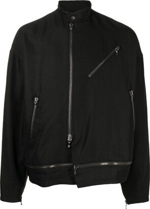 Multi-Zip Pocket Bomber Jacket