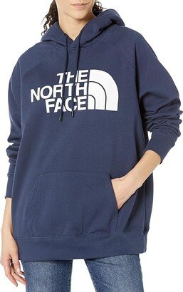 Plus Size Half Dome Pullover Hoodie (Summit Navy/TNF White) Women's Clothing