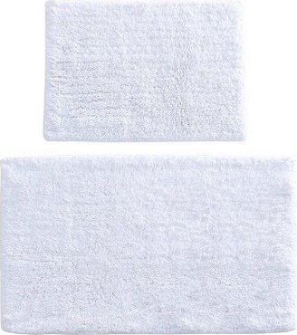 2pk Ritzy Cotton Solid Tufted Bath Rug Set