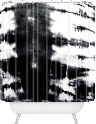 Alison Janssen Shibori Shower Curtain Black