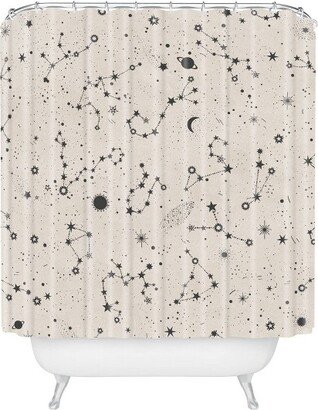 Iveta Abolina Starry Night Shower Curtain Beige