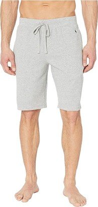 Midweight Waffle Sleep Shorts (Andover Heather/Polo Black Pony Print) Men's Pajama