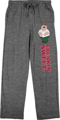 Family Guy Freakin' Sweet Men's Gray Heather Sleep Pajama Pants-Large