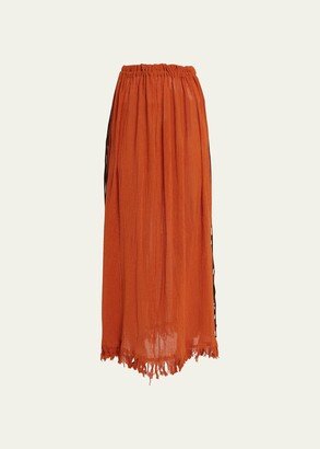 Nonhabin Cotton Gauze Maxi Skirt