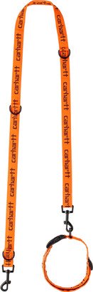 Pets Orange Script Leash & Collar