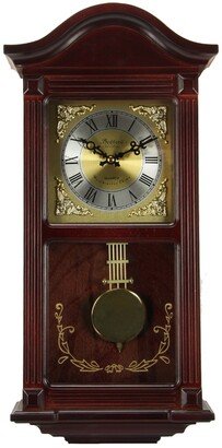 Bedford Clock Collection 22 Wall Clock with Pendulum and Chimes