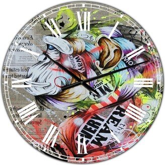 Designart Visionary 2 Oversized Modern Wall Clock - 38 x 38 x 1