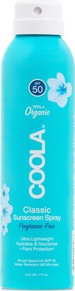 Classic Body Organic Sunscreen Spray Spf 50 - Fragrance Free, 6-oz.