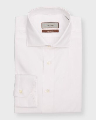 Men's Impeccabile Cotton Pique Dress Shirt-AA