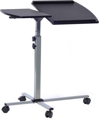 Simplie Fun Rolling Adjustable Laptop Cart, Graphite