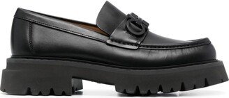 Florian square-toe leather loafers