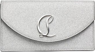 Loubi54 calf glitter clutch