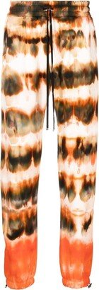 Tie-Dye Print Cotton Track Pants