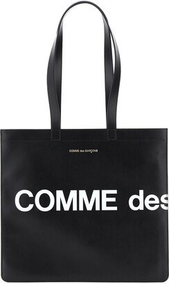 Leather Tote Bag With Logo