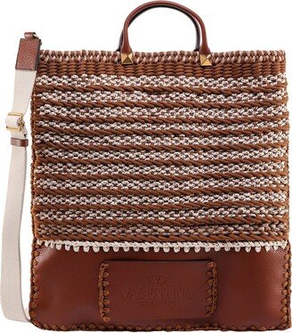 Garavani Rockstud Crochet Tote Bag-AA