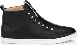F. A.V Fique A Vontarde Mid-Cut Leather Sneakers