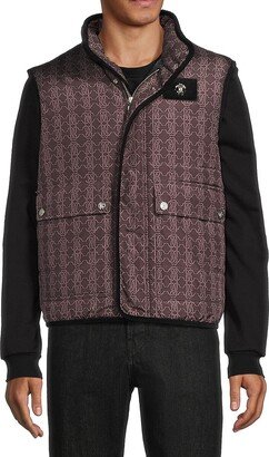 Roberto Men's Printed Puffer Vest