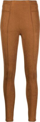 Faux-Suede Effect Leggings