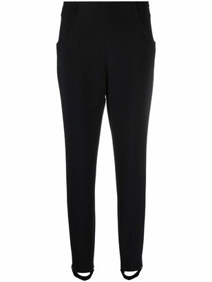 Elasticated Foot Strap Slim Trousers