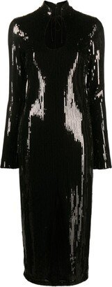 Lazarus sequined midi dress