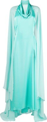 Roll-Neck Sleeveless Maxi Dress