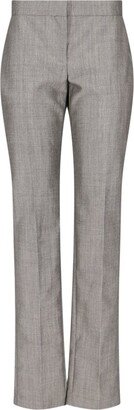 Pleat Straight-Leg Trousers-AA