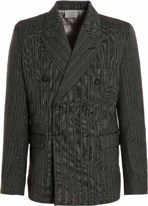 VTMNTS Double Breasted Pinstriped Tailored Blazer