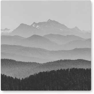 Photo Tiles: Vintage Mountains Photo Tile, Metal, 8X8, Gray