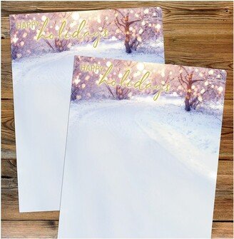 Great Papers! Great Papers Holiday Snowy Pathway Christmas Letterhead Multicolor 50/Pack (2021117)