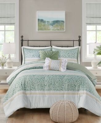 Caralie 5 Pc. Seersucker Comforter Set