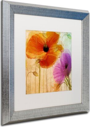 Color Bakery 'Penchant For Poppies Ii' Matted Framed Art, 16