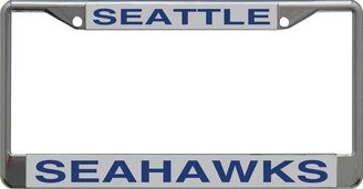 Stockdale Seattle Seahawks Metal Frame Acrylic Top and Bottom Inlaid Mirror License Plate Frame