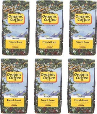 Organic Coffee Co. Organic Coffee Organic Ground French Roast Coffee - Case of 6/12 oz Bags