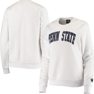 Women's White Penn State Nittany Lions Campanile Pullover Sweatshirt