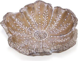 Decorative Flower Bowl - 12.75 x 13 x 3