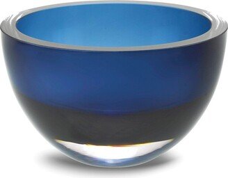 Curata Midnight Blue European Handcrafted Lead-Free Crystal 6 Inch Bowl