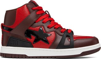 Red & Brown Sta 93 Hi Sneakers