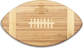 Iowa State Cyclones Touchdown! Football Cutting Board & Serving Tray - Brown