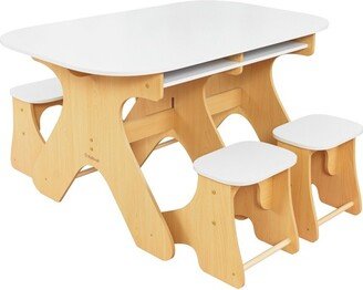 Arches Expandable Kids' Table with Bench Set