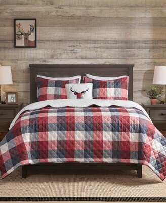 Closeout! Pines Hill Reversible 4-Pc. Coverlet Set, King