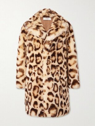 Leopard-Print Goat Hair Coat