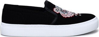 Tiger Embroidered Slip-On Sneakers