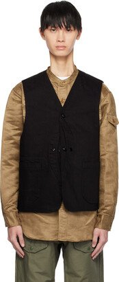 Black Upland Denim Vest