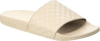 Microguccissima Leather Slide-AB