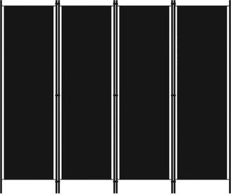4-Panel Room Divider Black 78.7x70.9