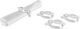 Lucite Napkin Rings, Set of 4