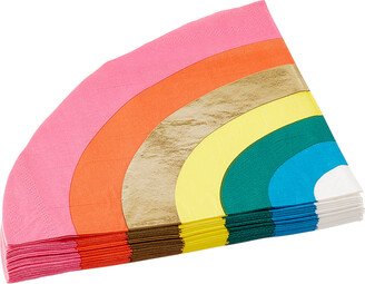 Rainbow Shaped Napkins Multicolor Pkg/16