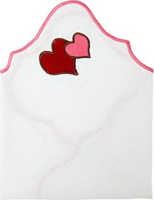 Km Home Collection Valentine - Linen Napkins Set Of 2