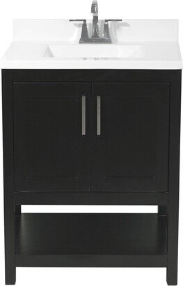 Tufino 25 in. Bath Vanity with Cultured Marble Vanity Top