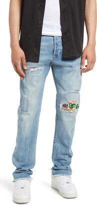 Co-Pilot Rip & Repair Straight Leg Jeans